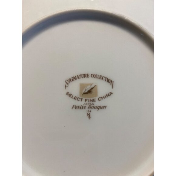 Signature Collection 6.25" Bread Butter Petite Bouquet Fine China - Picture 4 of 7